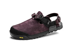 Mountain Clog - Leather Suede (Deep Plum)